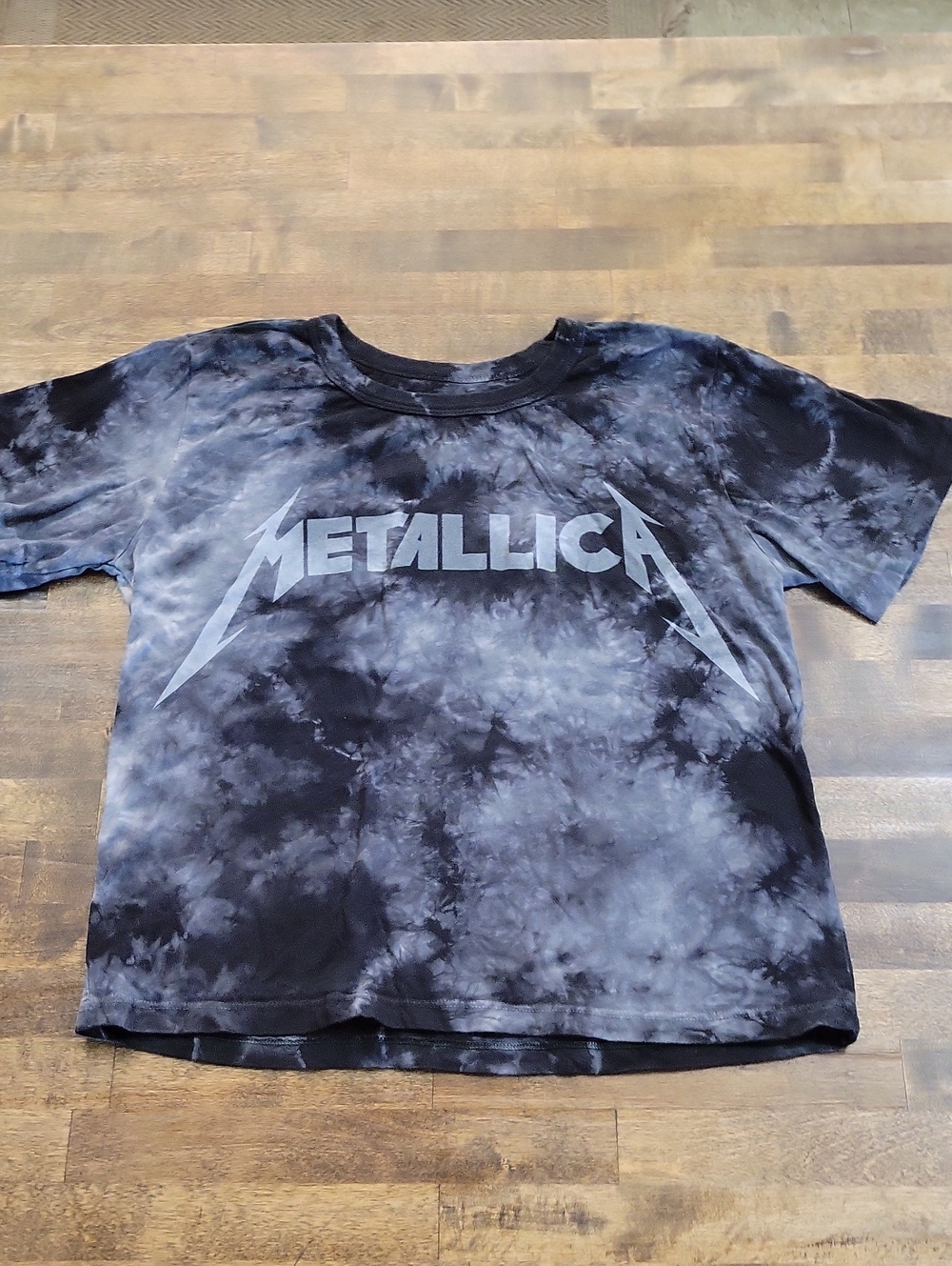 Metallica Black Tie-Dye Graphic Tee Size Small